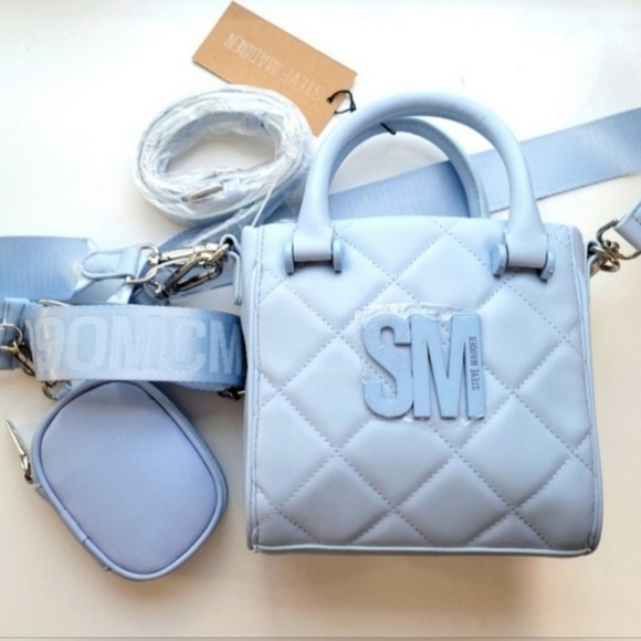 Steve Madden Handbags - Steve MADDEN CROSSBODY BAG Light BLUE. NWT